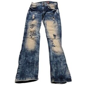 Lion Dynasty Jeans Boys Sz 14 Slim Distressed Washed Waist 28, Inseam 25
